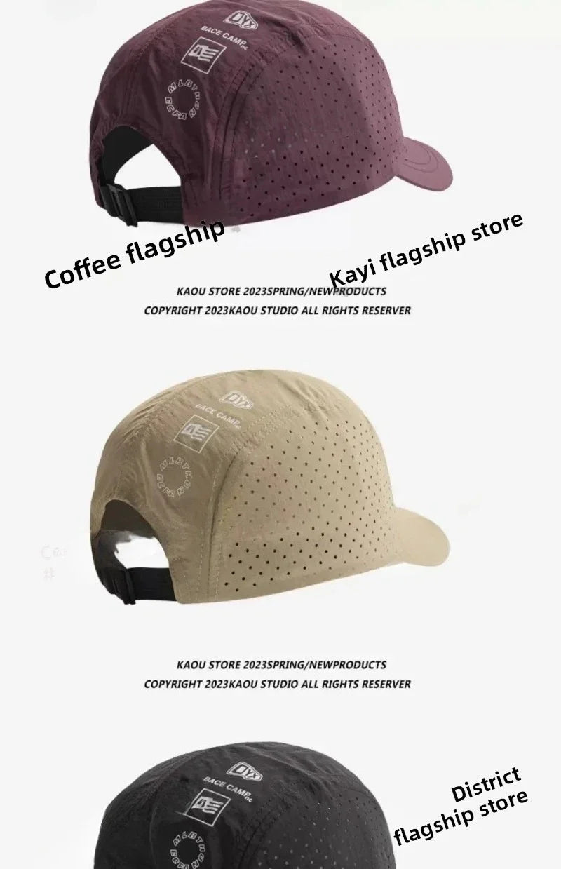 Summer Thin Breathable Mesh Baseball Caps for Men and Women Outdoor Camping Leisure Sun Protection Quick-drying Hiking Hats