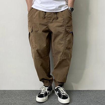 High Quality Cotton Cargo Pants For Men Japanese Streetwear Plus Size Tactical Pants Harajuku Casual Joggers Fashion Trousers