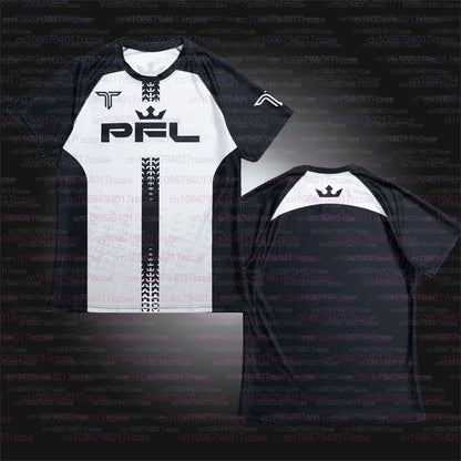 PFL Walk 2025 Boxing Jersey Men Summer Sparring MMA Uniform Clothing Outdoor Sports Short Sleeve Supporter T-Shirt Oversized Top