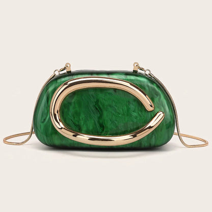 Fashion Women's Handbag Bride Metal Gold Women Luxury Evening Banquet Clutch Bag Shoulder Wedding Purse Party Crossbody Bag