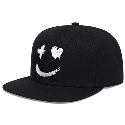 Unisex Personality Ghost Expression Embroidery Hip-hop Hats Outdoor Adjustable Casual Baseball Caps Sunscreen Hat
