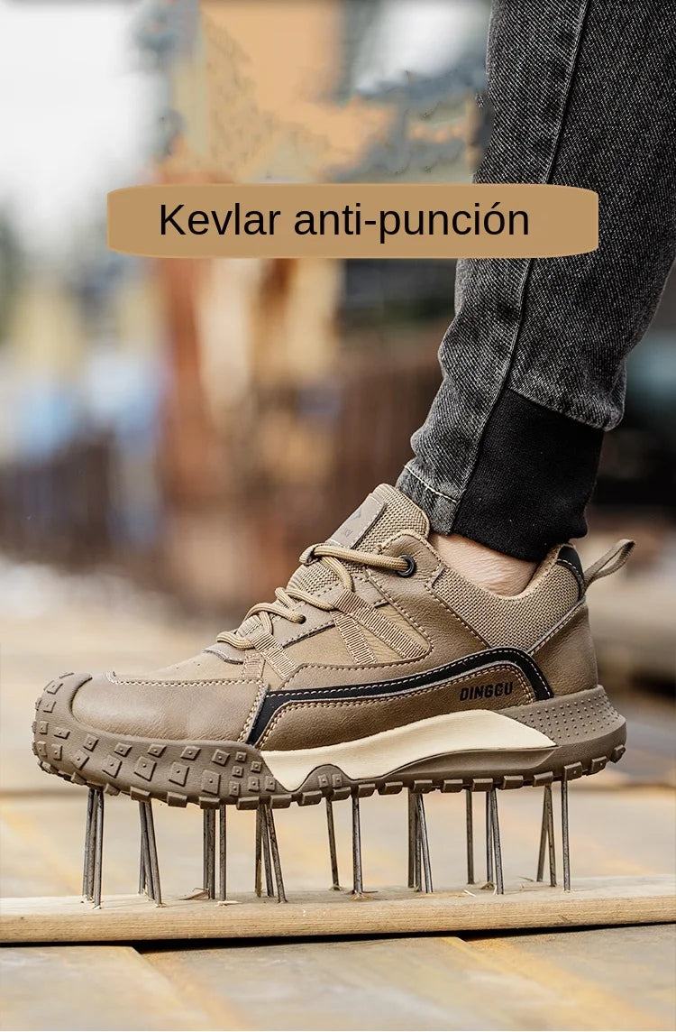Fashion Insulation 10kv Mens Anti-smash Work Boots Anti-smash Anti-puncture Work Sneakers Indestructible Protective Safety Boots