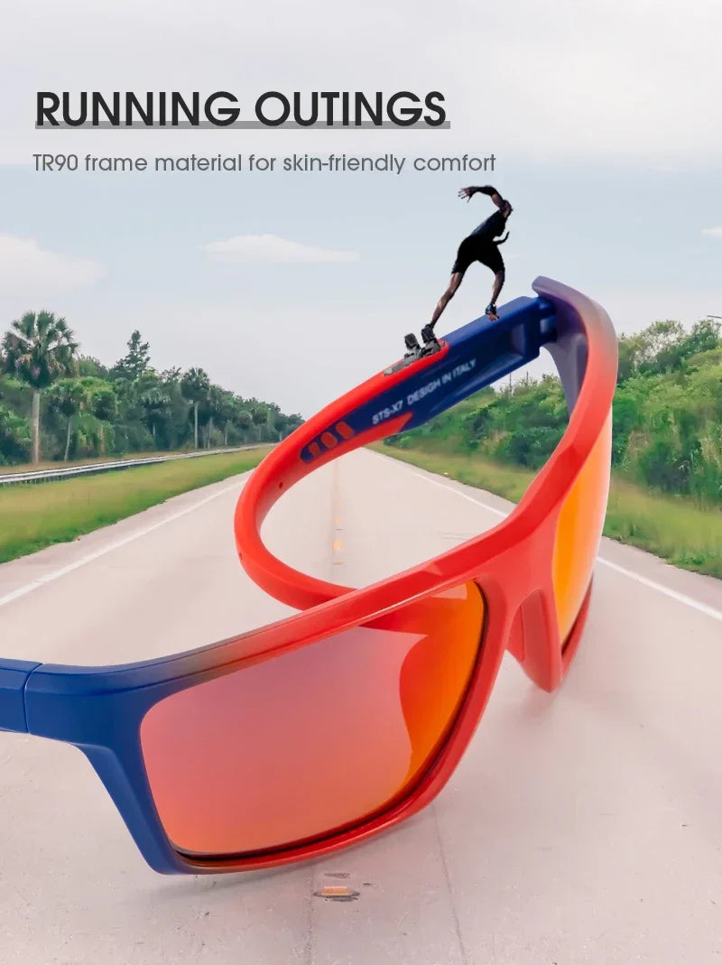 Men Fashion Polarized Sunglasses Cycling Glasses UV400 Eyewear for Men Women Driving Climbing Outdoor Sports Sunglasses