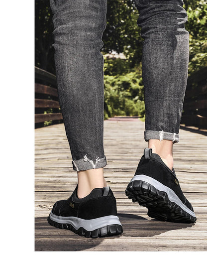 Outdoor Comprehensive Training Shoes Casual Men's Shoes Breathable Suede Leather Shoes Non-slip Walking Shoes Sports Shoes