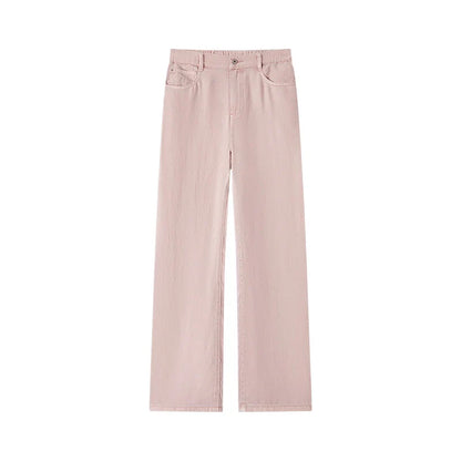 Semir Jeans Women Elastic Waist Long Trousers 2025 New Summer Version Cool Feeling Wide-leg Trousers