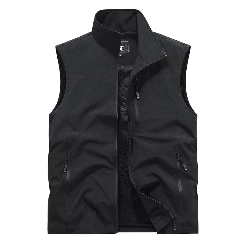 2024 Outdoor Casual Vest For Men Large Pocket Fashion Coat High Quality Design Hot Street Wear Vest For Men