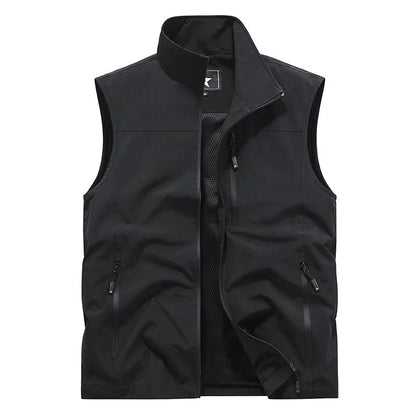2024 Outdoor Casual Vest For Men Large Pocket Fashion Coat High Quality Design Hot Street Wear Vest For Men
