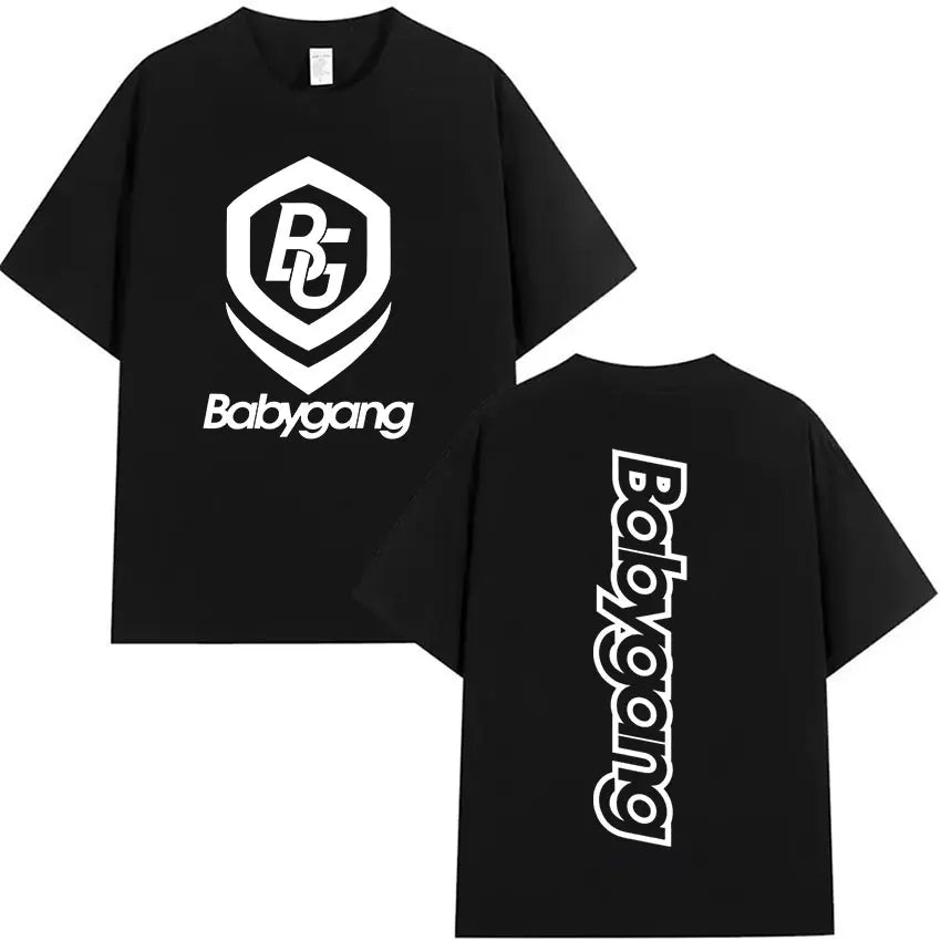 Rappeur Baby Gang Tour 2025 Album Merch T-shirts Men Women Clothing Hip Hop Oversized T Shirt Summer Casual Short Sleeve T-shirt