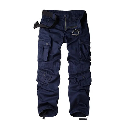 Multi-Pocket Work Pants Men Midweight Field Training Trousers Autumn 1/2Pcs Casual Cargo Pants Outdoor Tactical Hiking Trousers