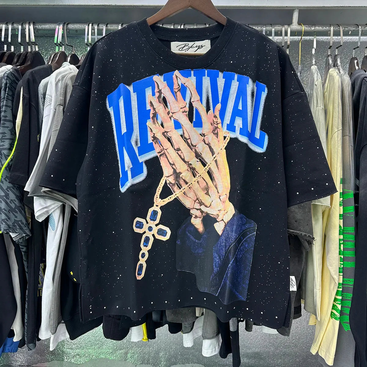 Shinning Bling Diamond Short Sleeve Cropped T-shirt for Men and Women Crew Neck Rhinestone Loose Cotton Summer Tshirts Oversized