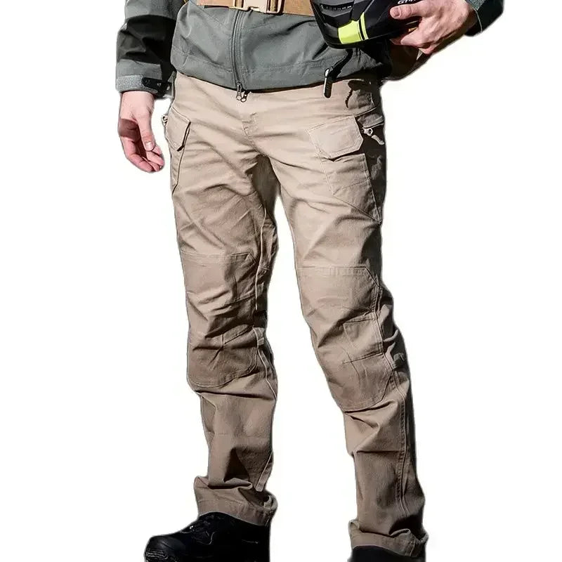 Stretch Canvas 97% Cotton 3% Spandex Tactical Pants For Men Climbing Hiking Trekking Cargo Pants Trousers