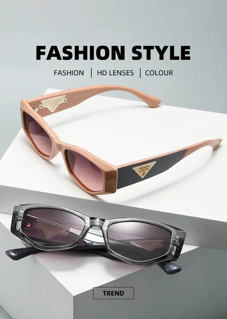 2025 New Special-shaped Light Luxury Small Cat Eye Fashion Sunglasses Women Triangle Premium Sunshade Sun Glasses Ladies UV400