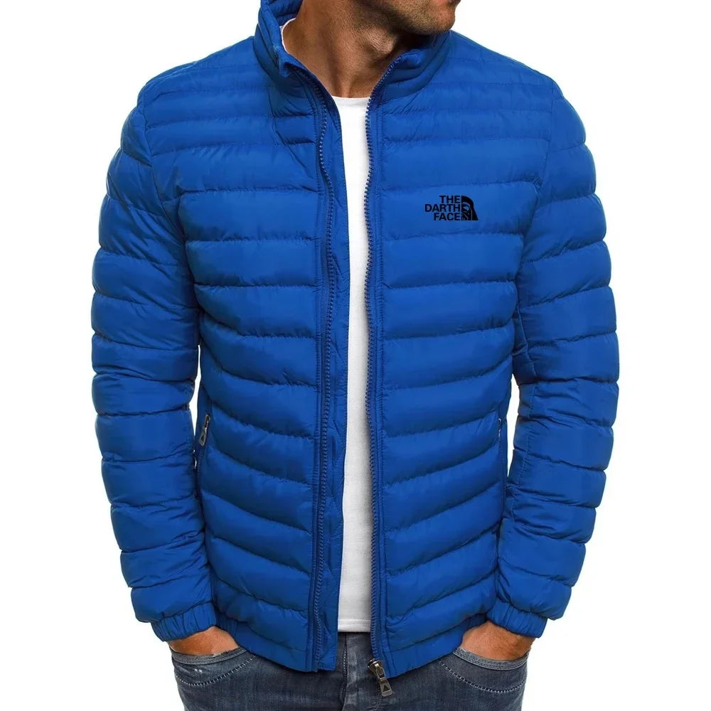 2024 Autumn/Winter Men's Stand up Collar Zipper Warm Shopping Fashion Leisure Brand Business Slimming Fishing Hot Selling Coat
