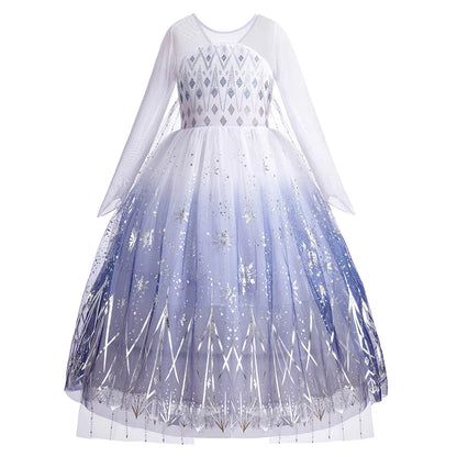 Girls Elsa Anna Dress Children Princess Carnival Dress Kids Jasmine Rapunzel Pageant Flower Disguise Birthday Cosplay Costume