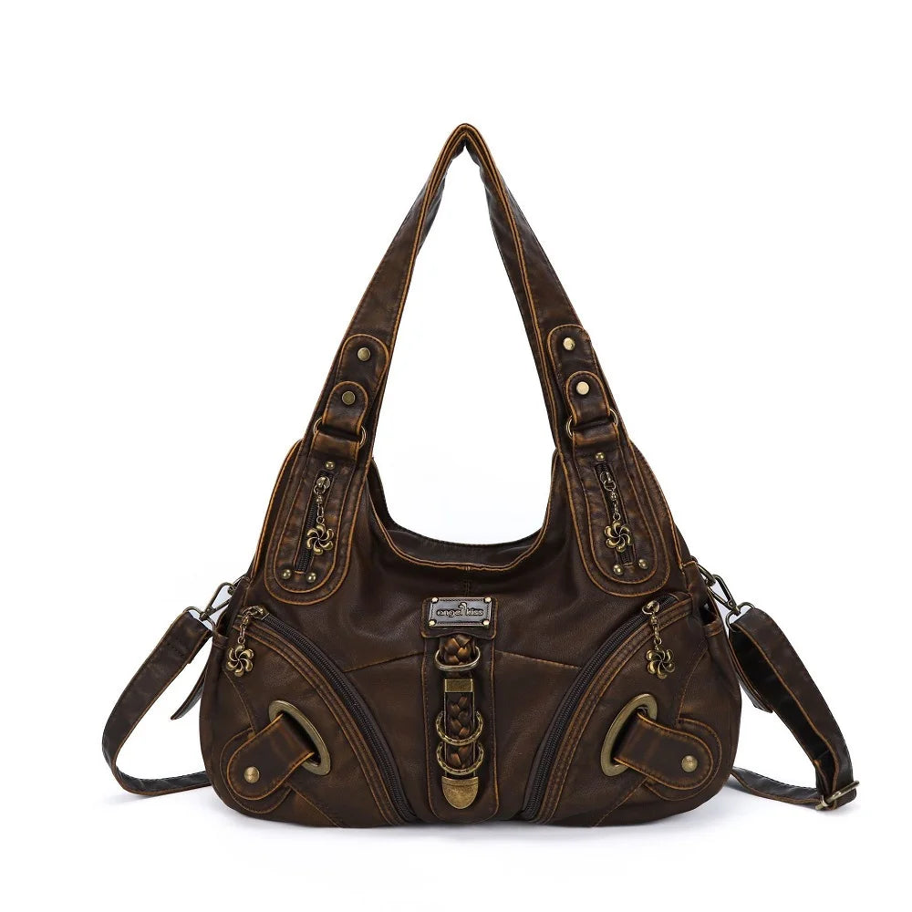 Vintage Women Handbags Shoulder Bag Top-handle Handbag Fashion Vintage Dumpling Pack Shoulder Bag Tote Bag Hobos Large Purse