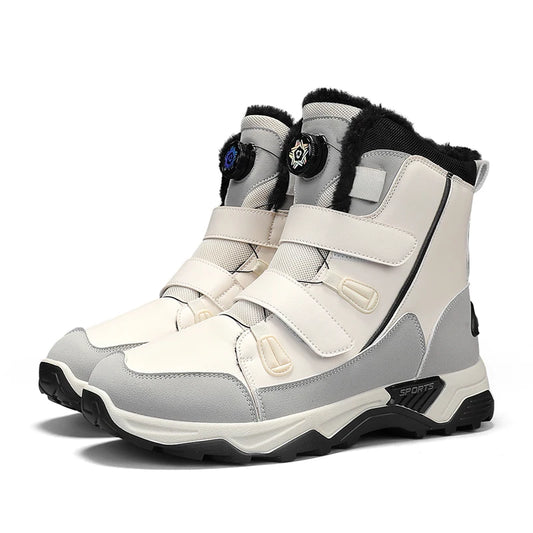 Men's Waterproof Snow Boots Midsole Warm Winter Outdoor Shoes With Slip Resistant Abrasion Resistant Outdoor Boots Men