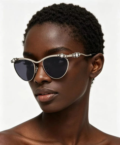 Y2K New Luxury Sunglasses Women Rhinestones Cat Eye Ins Party Fashion Sun Glasses UV400 Sun Shades Lentes De Sol Mujer Sunglass