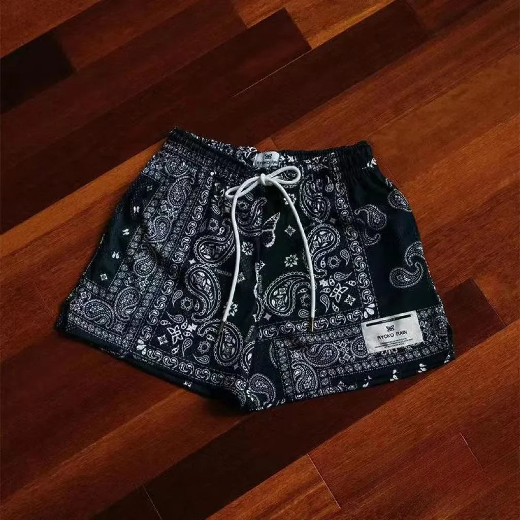 Mens Motorcycle Trend Casual Sports Shorts Gym Fitness Quick Dry Mesh Beach Basketball Jogger Short Pants Sweatpants Bottoms