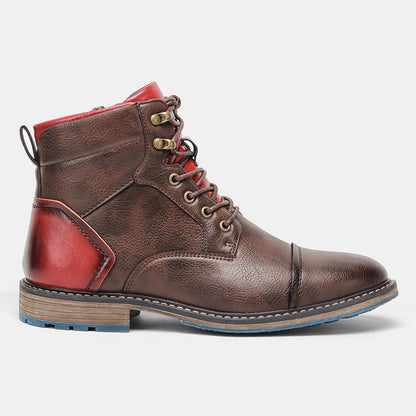 Size 7~13 Retro Men Boots 2023 Fashion Comfortable  Spring Leather Boots