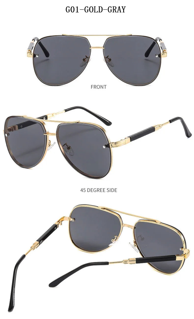 Oval Sunglasses Women Trendy Vintage Fashion Glasses Designer Sunglasses For Men Luxury Shades Dropshipping Gafas De Sol Hombre