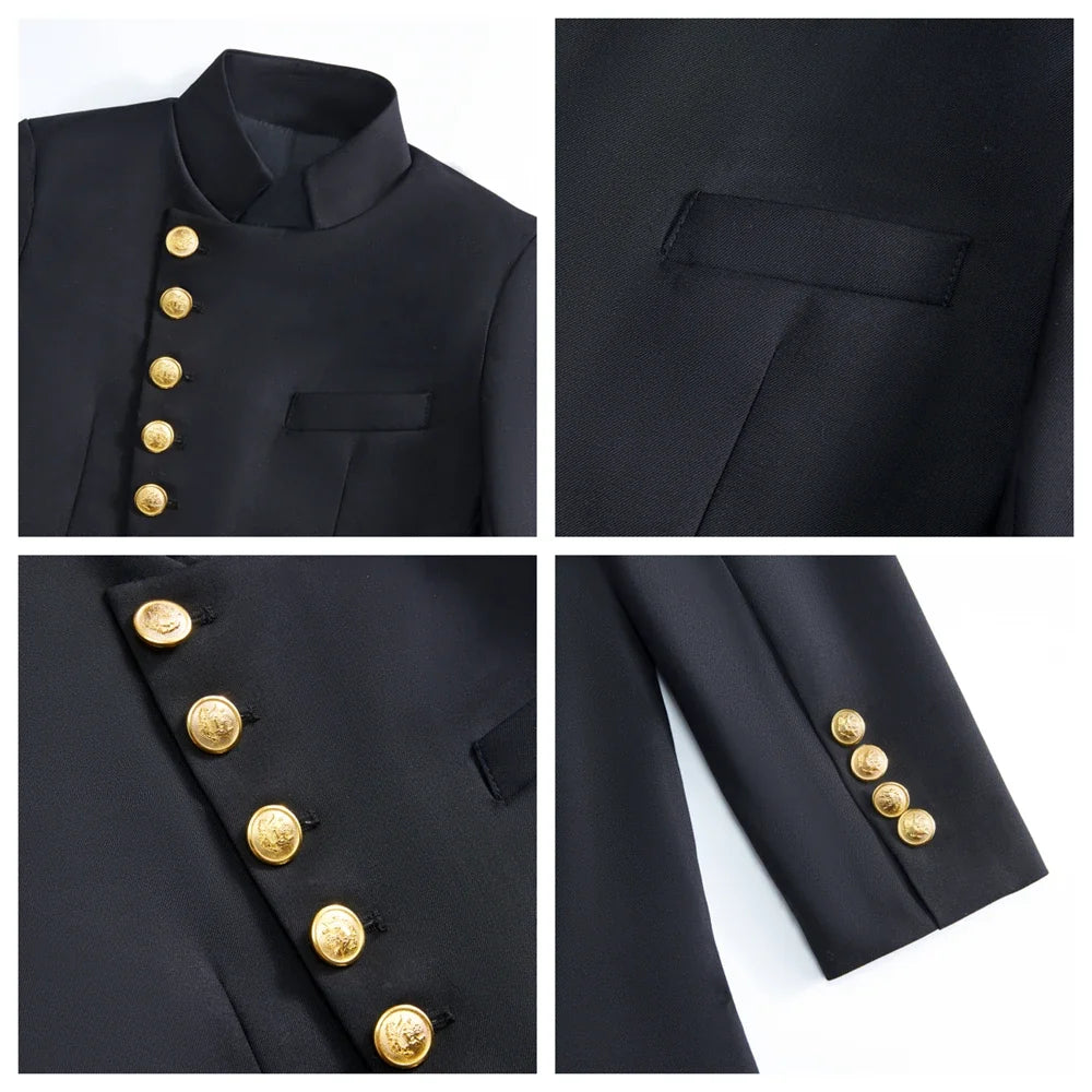 2025 Hot White Suit Set for Children 3T-14, Half Stand Formal Suits Tuxedo Pants Communion Jacket Trousers Party Outfit Kids