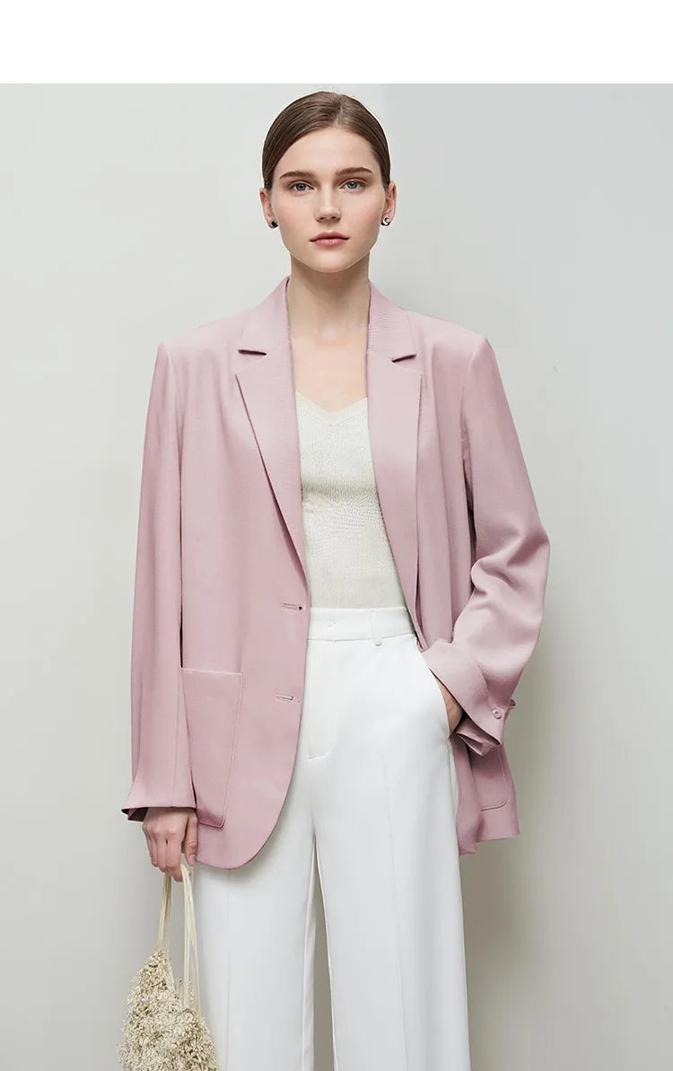 Women's Coat Autumn And Autumn Turned-over Collar Anti-ultraviolet Cool Jacket Casual Commuting Women's Blazers 12621078
