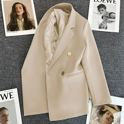 Women's Casual  Jaet Coat 22 Colors Small Suit Outerwear Long Sve Commute Sle Pure Color Spring Season