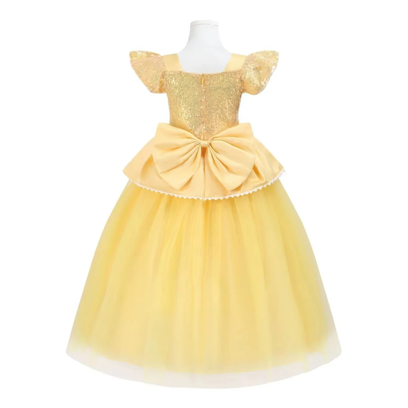 Belle Princess Dress Girls Cosplay Beauty and The Beast Cinderella Snow White Costumes Kids Halloween Carnival Clothes