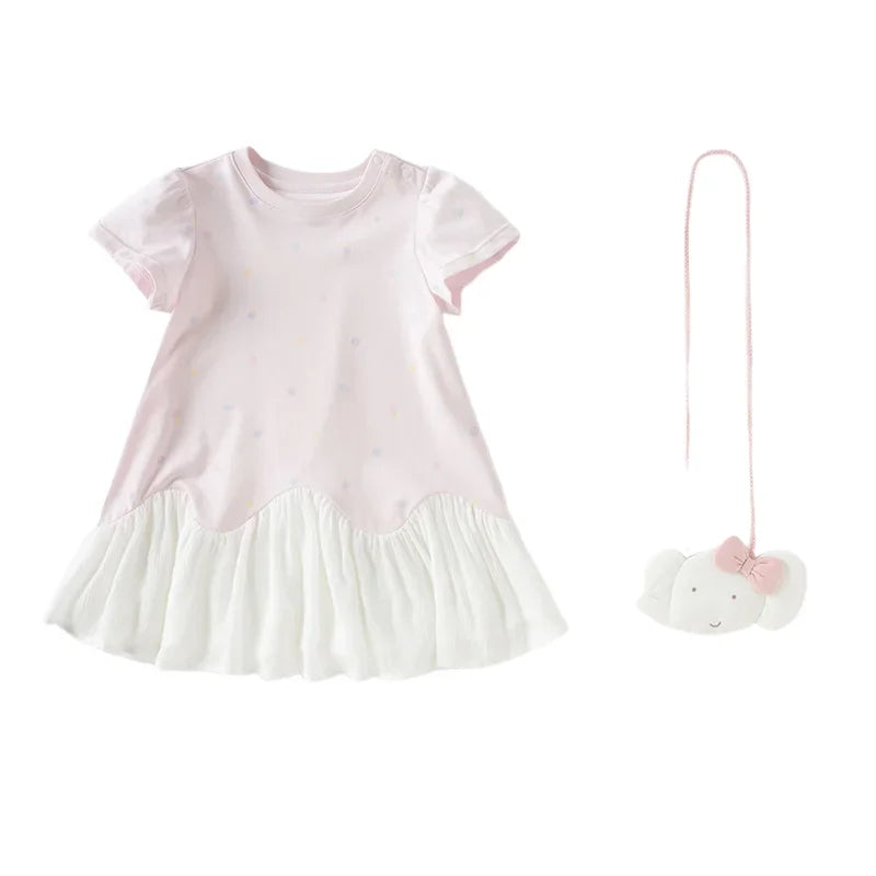 Summer Girl's Dress Elegant Gentle Sweet Cute Children's Princess Dress Fashion Casual Cool Party Outdoor DB2251953