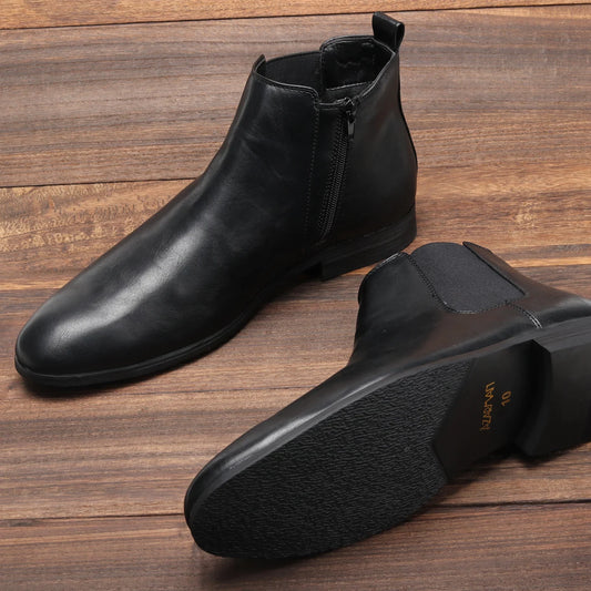 Size 7~13 Men Chelsea Boots Italian Style Ankle Boots soft leather Men Boots