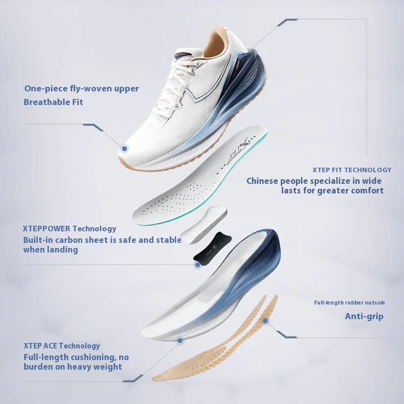 Running Shoes for Men 2025 Spring Support Shock Absorption Cushioning Lightweight Sport Shoes 975119110053