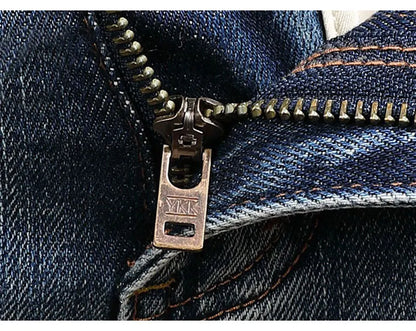 Street Fashion Men Jeans Retro Blue Stretch Slim Fit Hole Ripped Jeans Men Patched Designer Hip Hop Vintage Denim Pants Hombre
