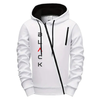 2025 Hot Sale Mens Tracksuit Hoodie Sweatpants Black Letter Print Zipper Jacket Jogger Pants Autumn Winter Casual Fashion Outfit