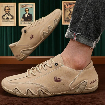 Ankle Boots for Men Fashionable Stitching Lightweight Comfortable Casual Walking Shoes Breathable Tennis Outdoor Driving Shoes