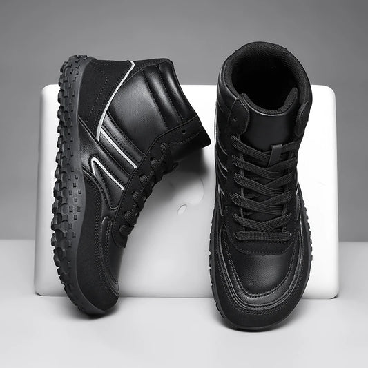 New Winter Booties Outdoor Waterproof Barefoot Boots For Men Ankle Boots Minimalist Barefoot Non-slip Casual Sneakers Big Size