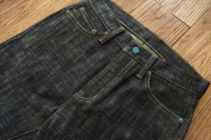Mens Jeans Sanforized Selvedge Denim Jeans Limited EditionDouble-sided Dyeing 66 Fit 20 Oz