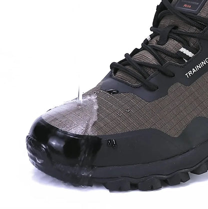 Men New Hiking Shoes Outdoor Waterproof Wear Resistant Non Slip Sneakers Male Casual Lightweight Lace-Up Walking Shoes