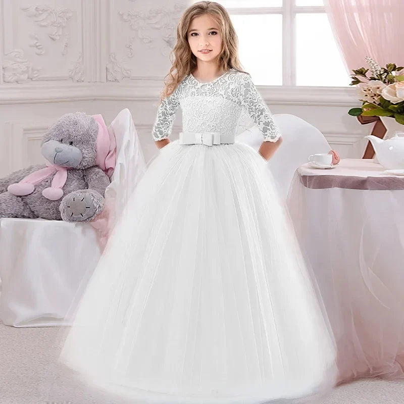 Children Princess Girls Party Wear Kids Christmas Dress Girl's Birthday Dress Baby Girl Wedding Banquet Clothes 3-14 Years