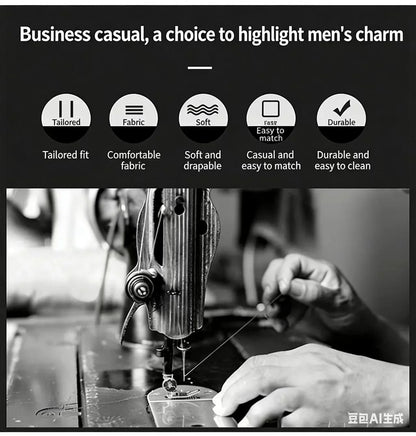 Men's Summer Solid Color Cool Breathable Luxury Polo Shirt Business Casual Collar T-shirt Short Sleeve Top