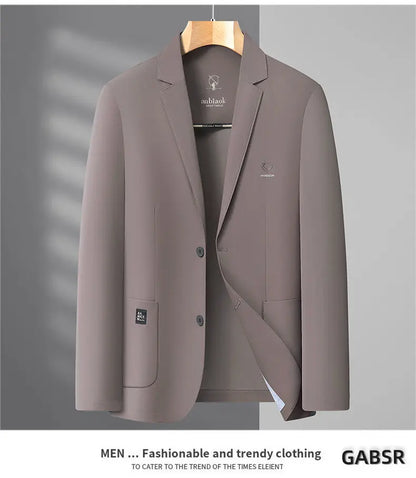 Blazer Summer Men's Casual Fashion Korean-style Business Solid Color Breathable, Lightweight and Sun-protective Clothing Blazer
