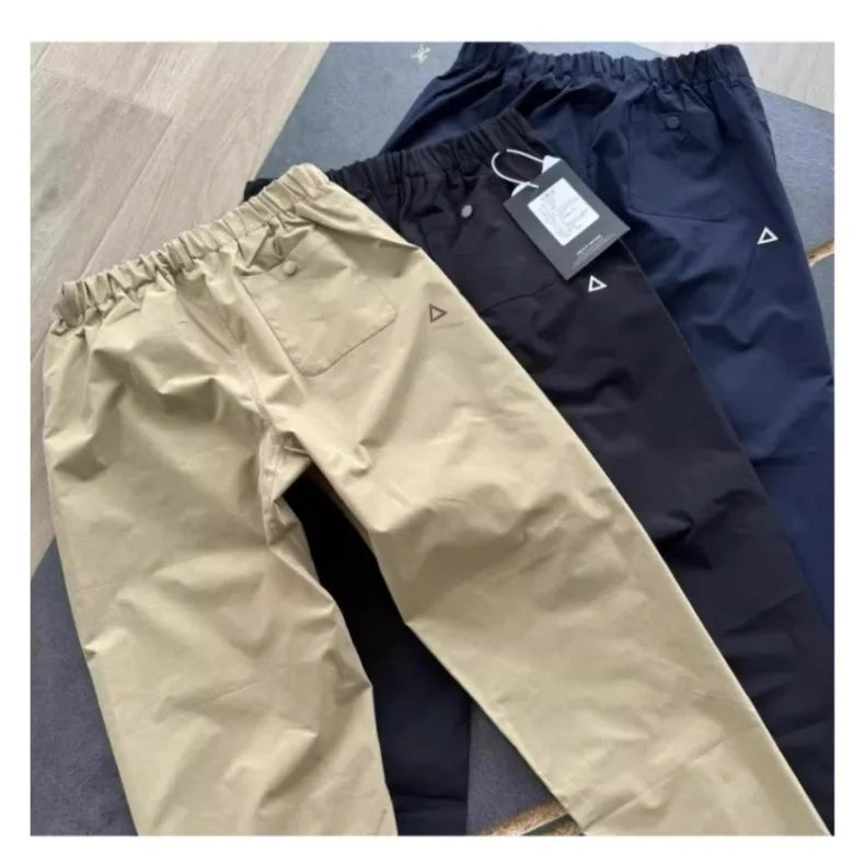 Men's Hiking Pants Waterproof Windproof American Workwear Light Weight Cargo Pants Men Loose Outdoor Trekking Trousers Male