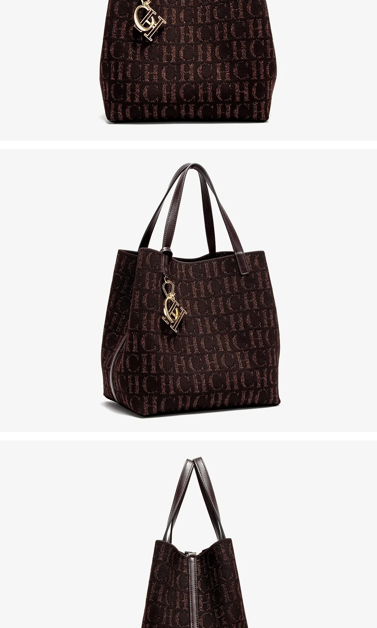 Large Capacity Letter Design Small Card Bag Accessories Handbag Fashion New Solid Color Women's Bucket Bag