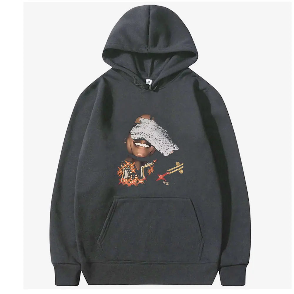 Michael Jackson Face Graphic Hoodie Men Women Classic Vintage Gothic Rock Streetwear Unisex Hip Hop Oversized Pullover Hoodies