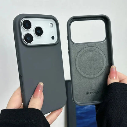 Liquid Silicone For Magsafe Phone Case For iPhone 17 16 15 14 13  Pro Max Plus Magnetic Wireless Charge Cover