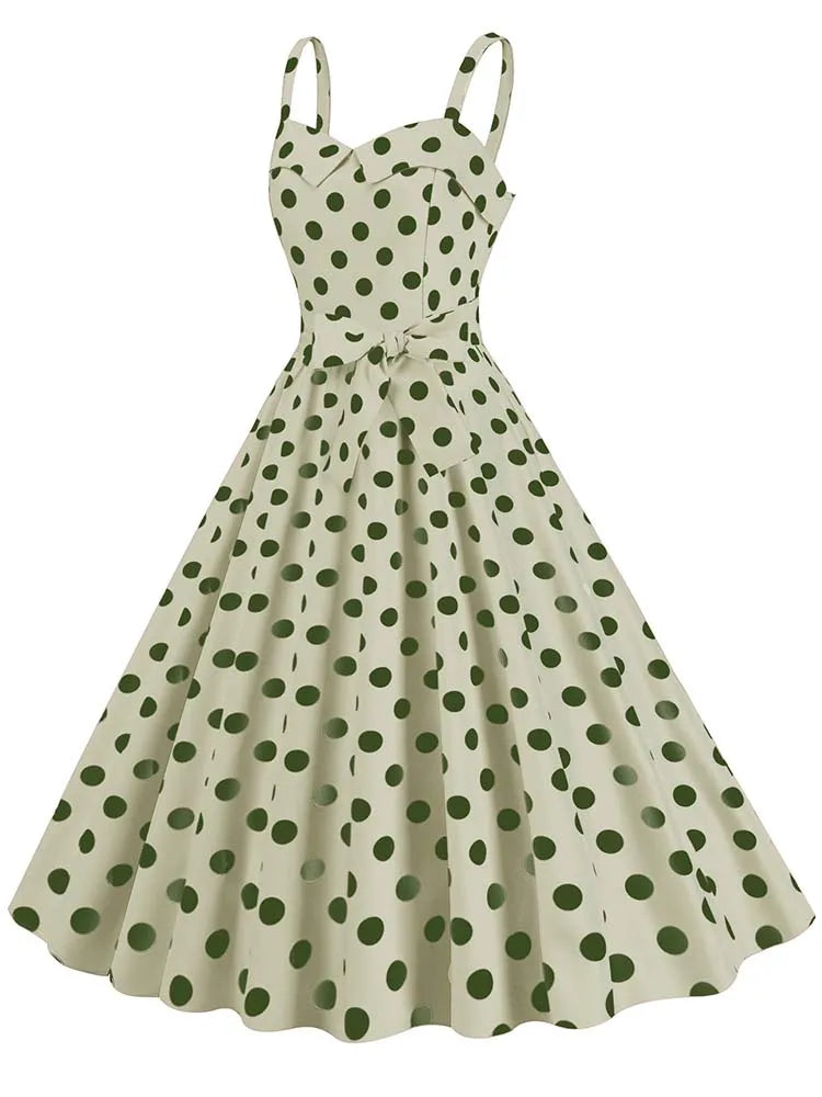 Spaghetti Strap Pink Plaid Dress Women Summer Elegant Vintage 50s Rockabilly Swing Party Dress