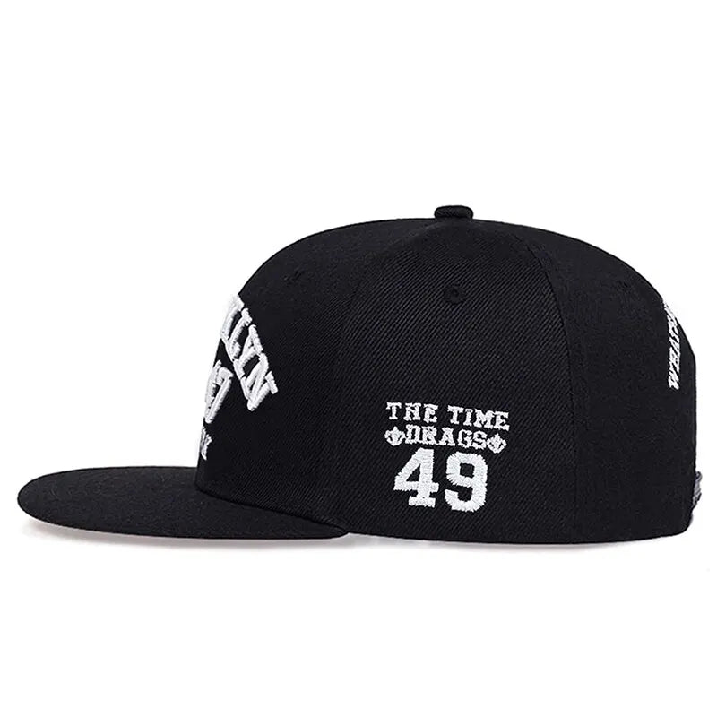 Unisex BROOKLYN 1947 Embroidery Hip-hop Hats Outdoor Adjustable Casual Baseball Caps Sunscreen Hat