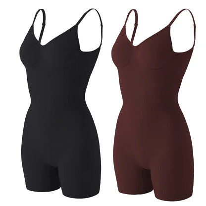 Seamless Low Back Bodysuit Shapewear Women Butt Lifter Smooth Body Shaper Backless Slimming Sheath Flat Belly Corset Underwear