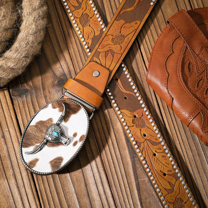 A Casual and Retro Belt, a Waist Accessory for Western-Style Clothing, Metal Buckle, PU Belt, Suitable for Both Men and Women