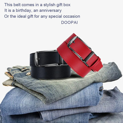 Mens Belt Genuine Leather Luxury Belt Metal Automatic Alloy Buckle Fashion Ratchet Belts for Men Cowhide High Quality Belt