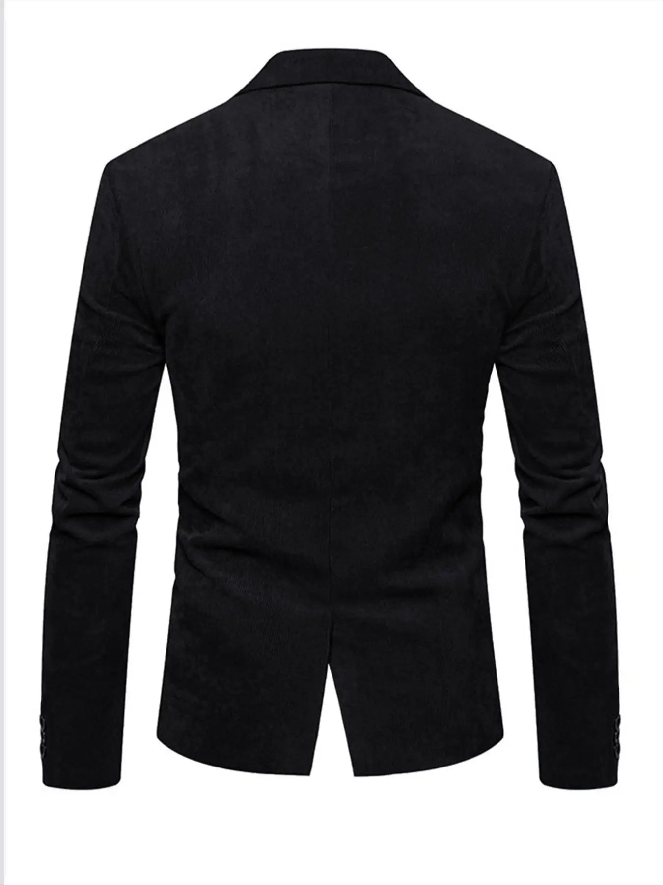 Men's Corduroy Blazer Jacket Medium Thick Business Suit Spring & Fall Season Fitted Design Woven Fabric Style